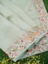 Organza Silk Embroidery Saree