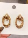 Golden Loop Hoop Earrings